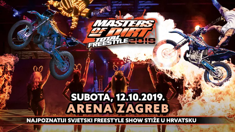 'Masters of Dirt Total Freestyle' spektakl dolazi u Arenu Zagreb 12. listopada