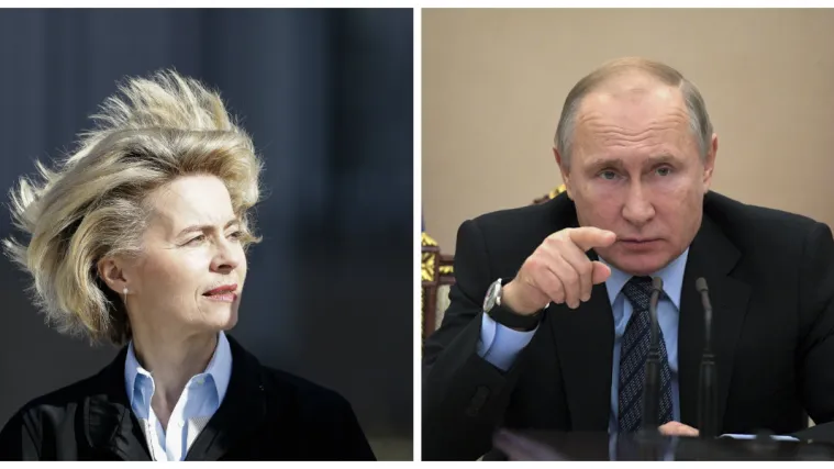 Putin želi obnoviti odnose između Europske unije i Rusije preko Ursule von der Leyen