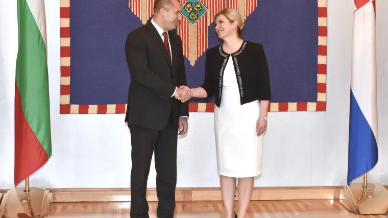 Grabar-Kitarović na Pantovčaku ugostila Radeva: 'Na&scaron;i narodi imaju duboke povijesne veze'