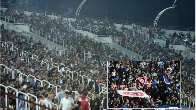 BBB-OVCI IZBAČENI SA STADIONA U TBILISIJU: Pojavili se poput fantoma na domaćoj tribini i razbjesnili 15.000 navijača