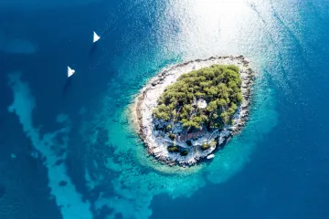 Otok Gangaro: nenaseljeni hrvatski otok