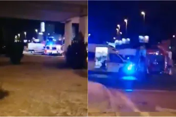 Vatrogasci jurili na intervenciju pa se sudarili s kombijem i prevrnuli