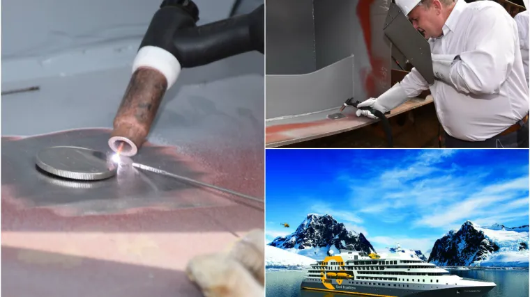 Položena kovanica u kobilicu putničkog broda za polarne ekspedicije