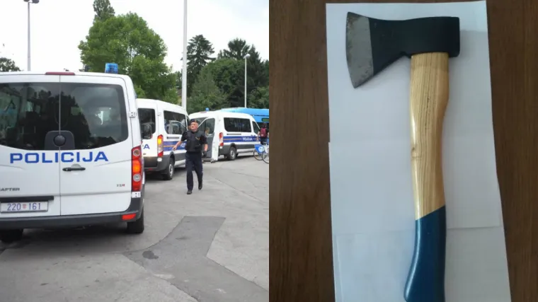 Usred prijenosa utkamice na navijača Dinama zamahnuo sjekirom