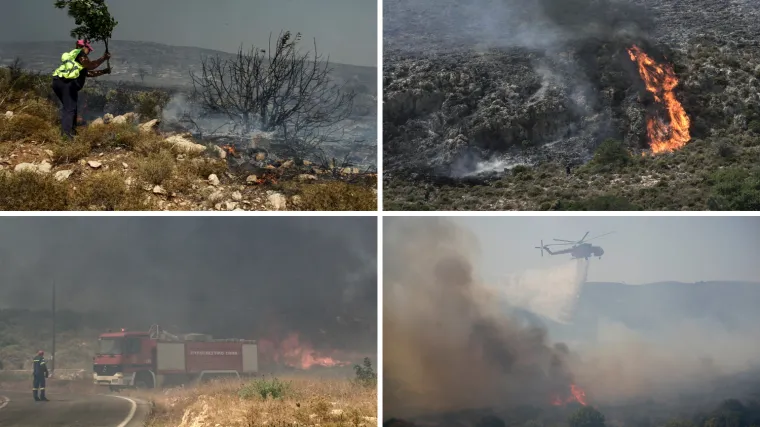 &Scaron;umski požari haraju &Scaron;panjolskom i Grčkom, snažan vjetar u Nizozemskoj uru&scaron;io krov stadiona