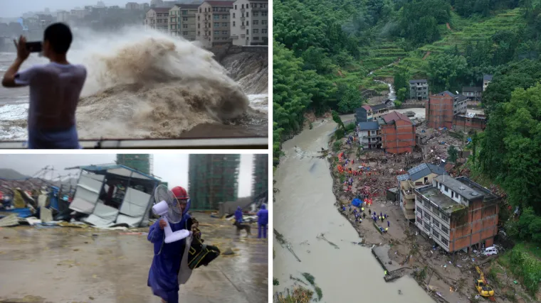 U udaru tajfuna u Kini 28 mrtvih: Obilne ki&scaron;e izvazvale klizi&scaron;ta, milijun ljudi evakuirano