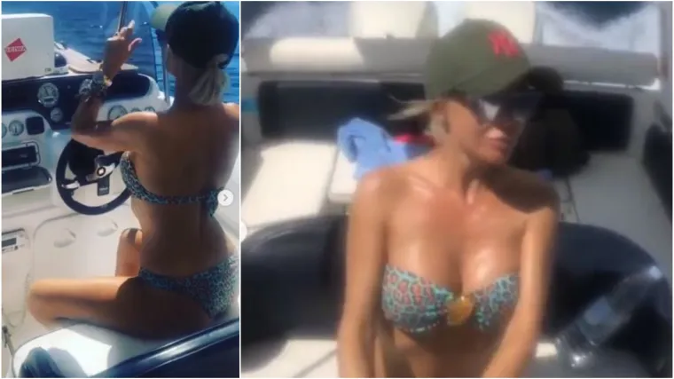 Maji &Scaron;uput suprug snimao obline dok je u bikiniju vozila čamac