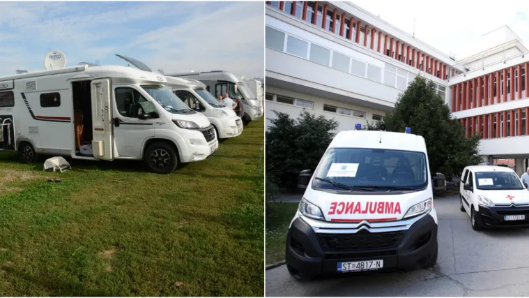 Ilegalni kamperi okupirali parking ispred splitske bolnice! 'Uporno se vraćaju, ni&scaron;ta ne možemo'