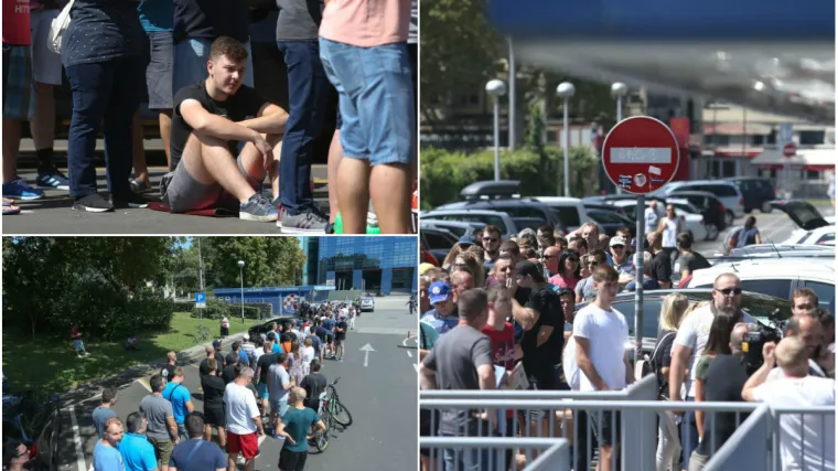 Pred stadionom se stvorio ogroman red, cijena karata prihvatljiva