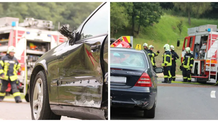 Prometna kod Lužana: Nesreću skrivio 19-godi&scaron;njak, jedan auto zavr&scaron;io prevrnut u jarku