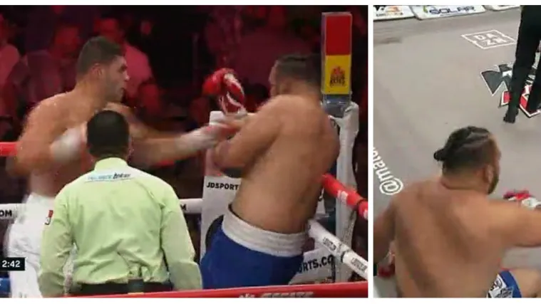 Od ovog se te&scaron;ko mogao obraniti: Pogledajte trenutak u kojem je Hrgović 'pokosio' Meksikanca