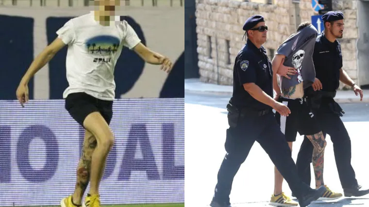 Je li napadač na Srbe pripadnik Torcide koji je uletio na travnjak nakon Gzire?