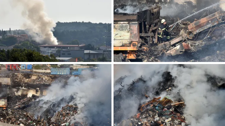 VIDEO Požar na odlagali&scaron;tu otpada u Puli pod nadzorom: 'Ne izlazite iz svojih domova ako ne morate'