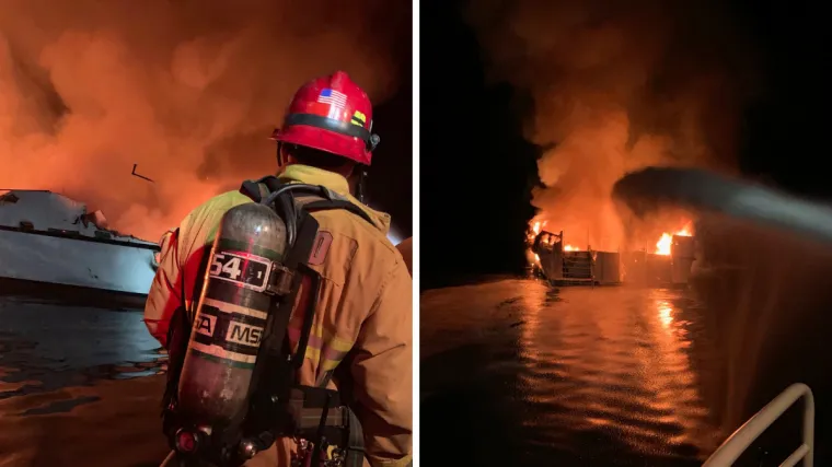 Zapalio se brod kod Kalifornije: Jaka vatra otežava spa&scaron;avanje putnika, strahuje se da ima mnogo mrtvih