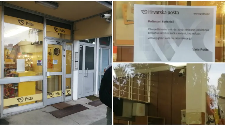 FOTO/VIDEO Drama na Tre&scaron;njevci: Naoružan upao u po&scaron;tu i odnio nepoznatu količinu novca