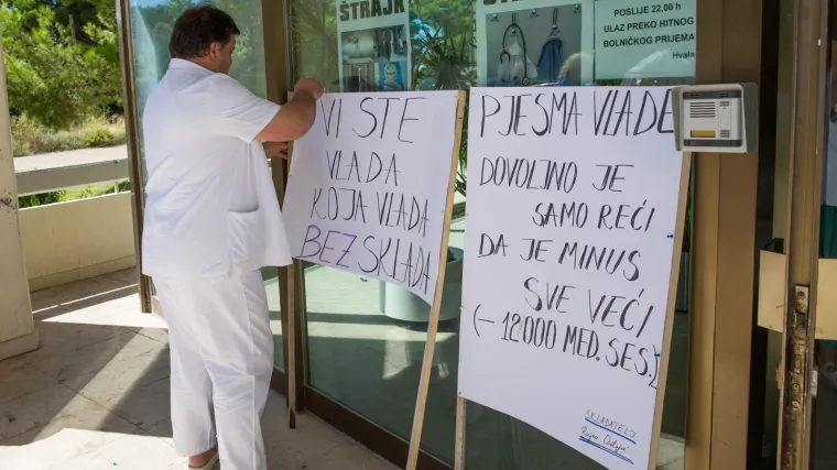 Sutra prosvjed u tri bolnice: 'Zaustavit ćemo rad na pola sata kao posljednje upozorenje'