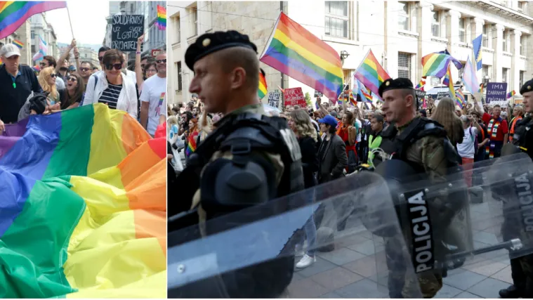 Prva povorka ponosa u BiH: Na ulicama Sarajeva vi&scaron;e od 1.500 sudionika, a &scaron;titilo ih oko 1.000 policajaca