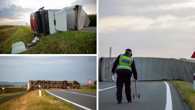 Kaos na virovitičkoj obilaznici: Prevrnuo se &scaron;leper, vozača odvezli u bolnicu