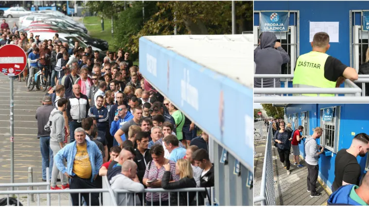FOTO Navijači u redovima čekaju na ulaznicu za Dinamo u Ligi prvaka: Dvije tribine već rasprodane!