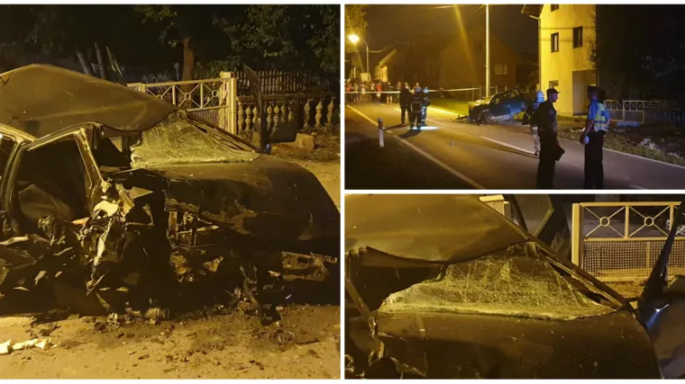 Auto uni&scaron;ten do neprepoznatljivosti! Letio je zrakom vi&scaron;e od 50 metara: 'Motor mu je zavr&scaron;io u krilu'