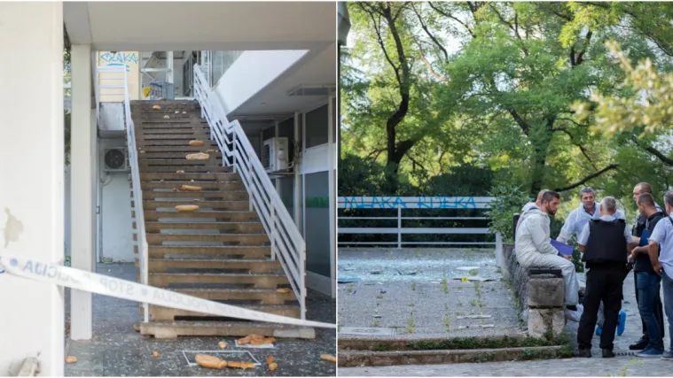 FOTO Riječane probudila snažna eksplozija: Lopovi raznijeli bankomat, policija traga za njima