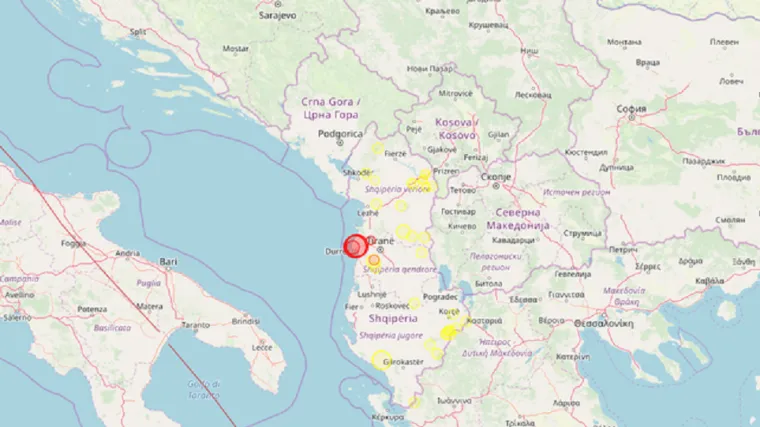 5,7 stupnjeva po Richteru pogodilo Tiranu, osjetilo se i kod Dubrovnika