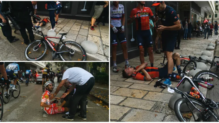 Uletio na stazu i ozlijedio bicikliste u punom naletu