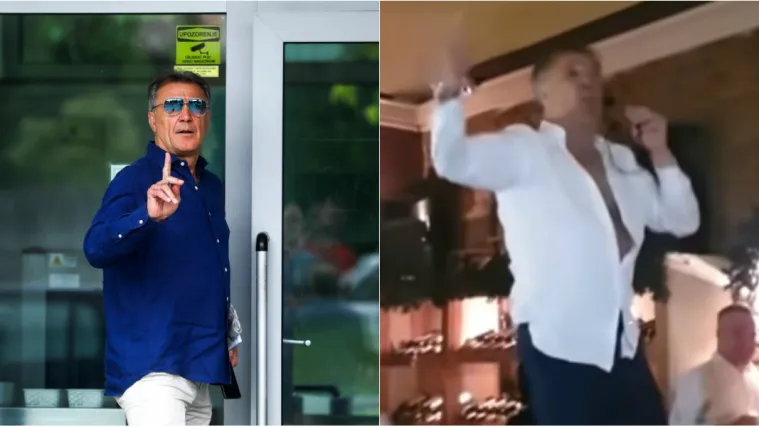 VIDEO Pogledajte kako se zabavlja Zdravko Mamić i pjeva na stolu: 'Ne može nam nitko ni&scaron;ta...!'