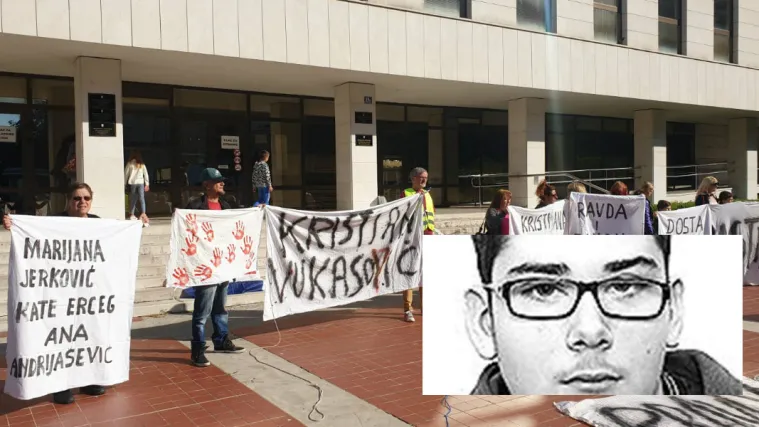 FOTO prosvjed za Kristiana Vukasovića: 'Kristiana je ubila pravosudna mafija'