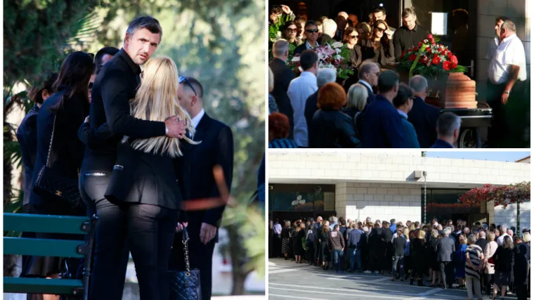 Tužna povorka u Splitu: Goran Ivani&scaron;ević u suzama ispratio sestru Srđanu