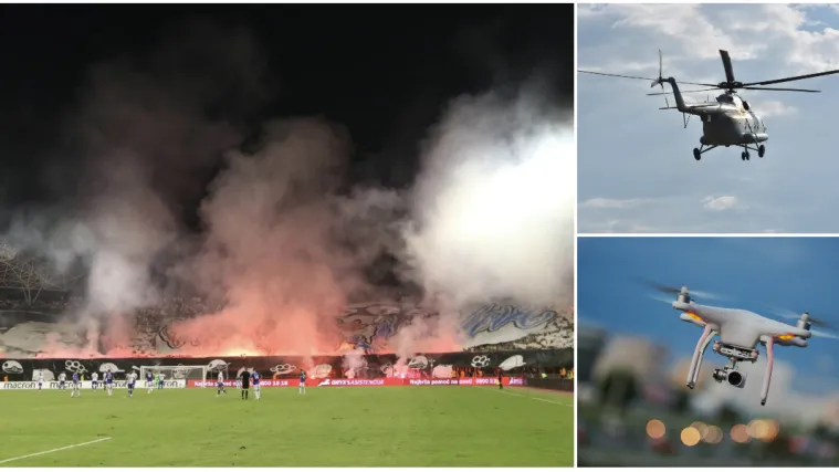 Jake policijske kontrole u Splitu uoči utakmice s Mađarskom: 'Tu su helikopteri, dronovi...'