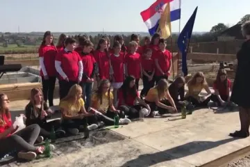 Polaganje kamena temeljca za vrtić u Svetom Petru Orehovcu
