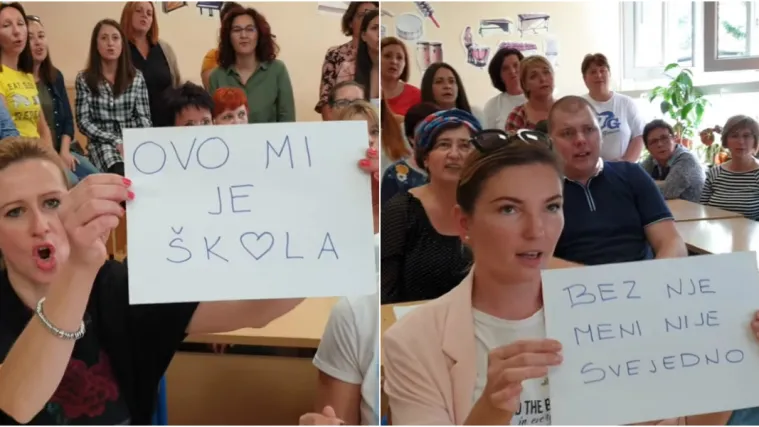 Poslu&scaron;ajte pjesmu nastavnika u &scaron;trajku: 'Ovo mi je &scaron;kola, zbog nje živim, zbog nje postojim'
