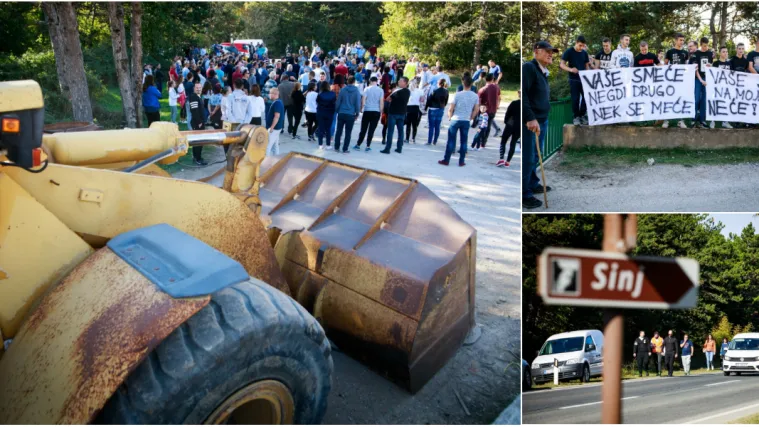 Vrgorački otpad već danima ne može na sinjski deponij: 'Stražarit ćemo, ovdje kamion neće ući!'