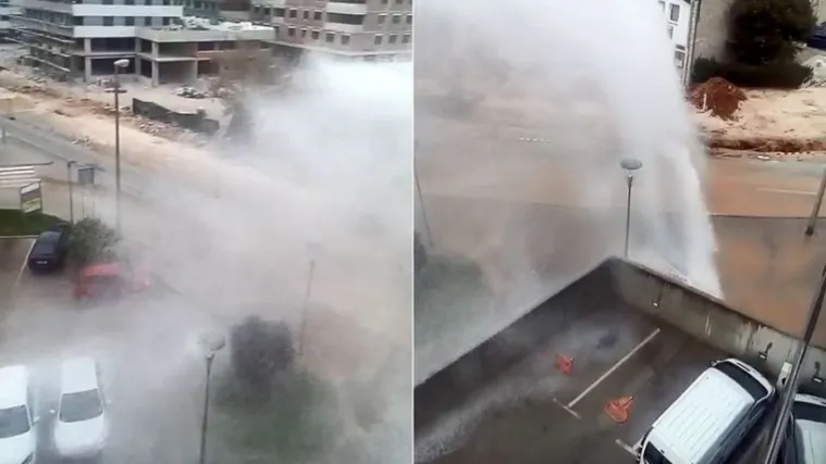 Opet pukla cijev, potopljene i podzemne garaže!