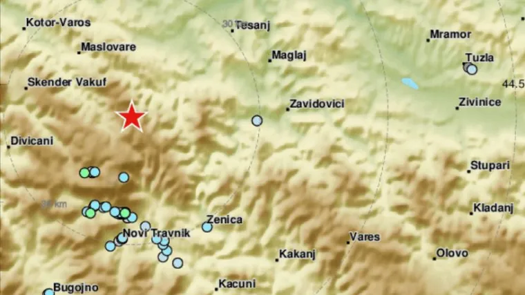 Ne&scaron;to slabiji od onog jučer, epicentar na Vla&scaron;iću 'Bilo je jako glasno, ali kratko'