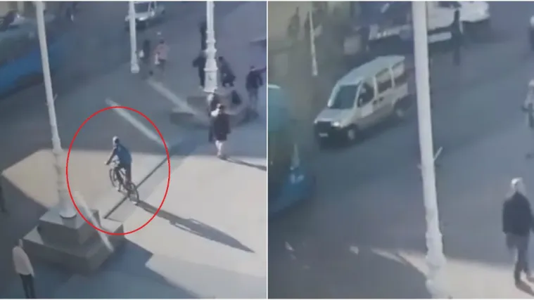 Moglo je zavr&scaron;iti kobno! Pogledajte trenutak kad je tramvaj udario dječaka i sru&scaron;io ga s bicikla