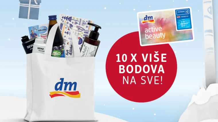 Započeo tjedan u kojemu svaka kupnja u dm-u donosi 10 puta vi&scaron;e bodova