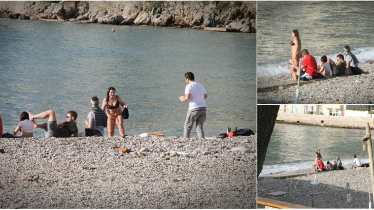 FOTO Jesu li hrabri ili ludi? Iako u nekim dijelovima Hrvatske pada snijeg, u Dubrovniku se - kupaju!