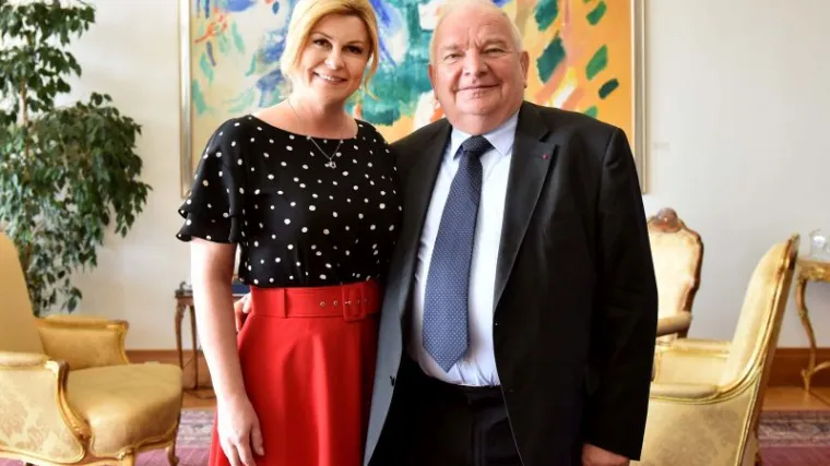 Kolinda Grabar-Kitarović uoči kongresa primila predsjednika EPP-a Josepha Daula