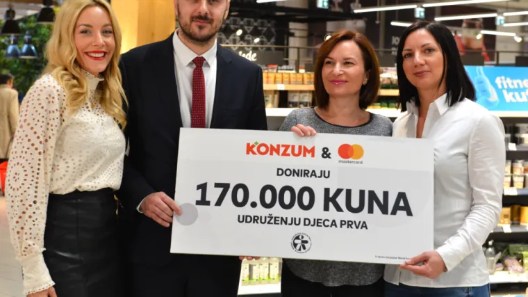 Konzum i Mastercard donirali 340.000 kuna za djecu iz socijalno ugroženih obitelji u Hrvatskoj i Ruandi