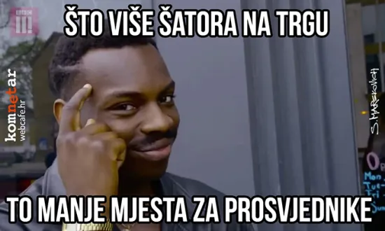 Odnos &scaron;atora i prosvjednika