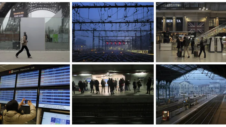 Francuska paralizirana općim &scaron;trajkom: Ne voze avioni, vlakovi, metro, zatvoren Eiffelov toranj