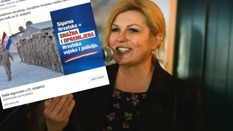 Grabar Kitarović dobila po prstima zbog objave: 'Kori&scaron;tenje HV-a u kampanji je neprihvatljivo'