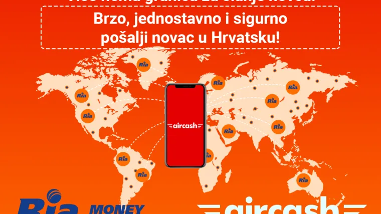 Aircash aplikacija od sada nudi i uslugu međunarodnog transfera novca
