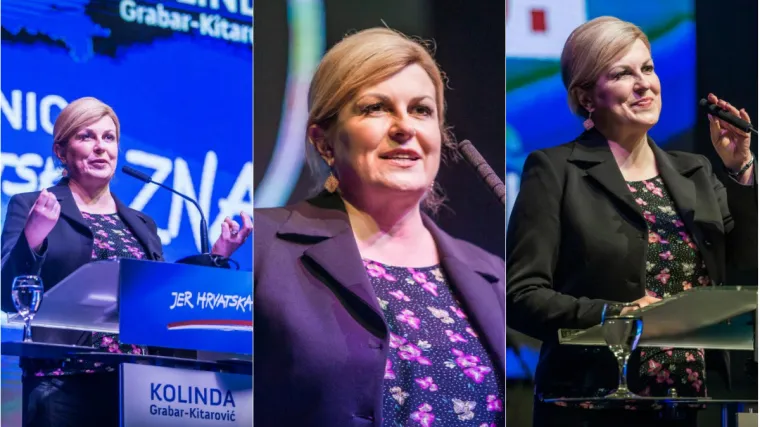 Predsjednica govorila o 'sinu Lukici', 'Hrvatskoj i domovini', a onda je uslijedio spektakl o 60.000 kuna