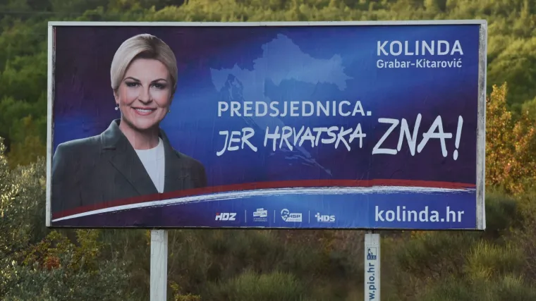 Uklonjen plakat Kolinde Grabar-Kitarović u Srbiji: 'Ono &scaron;to je drugima dopu&scaron;teno, Hrvatima nije!'
