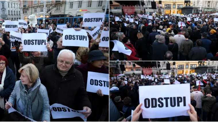 Stotine Zagrepčana skupile se na prosvjedu protiv Bandića: 'Zagreb je spreman! Odstupi!'