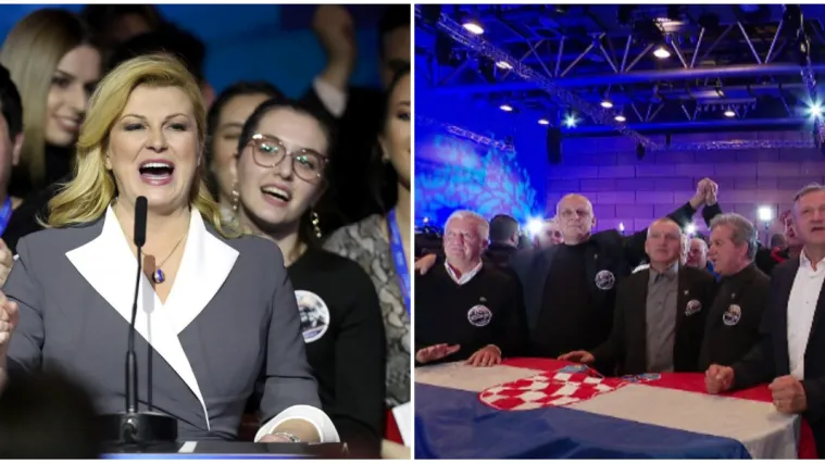 U stožeru predsjednice pjevao Škoro, ali samo u Thompsonovim pjesmama: 'Nije gotovo...'