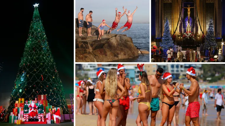 Najradosniji blagdan svaka zemlja slavi na svoj način: Jedni su Božić dočekali na plaži, drugi u rudniku